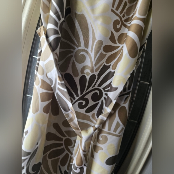 NWT Tommy Bahama 100% Silk Olive Green “Fountainebleau” Midi Dress Size L - Picture 3 of 10